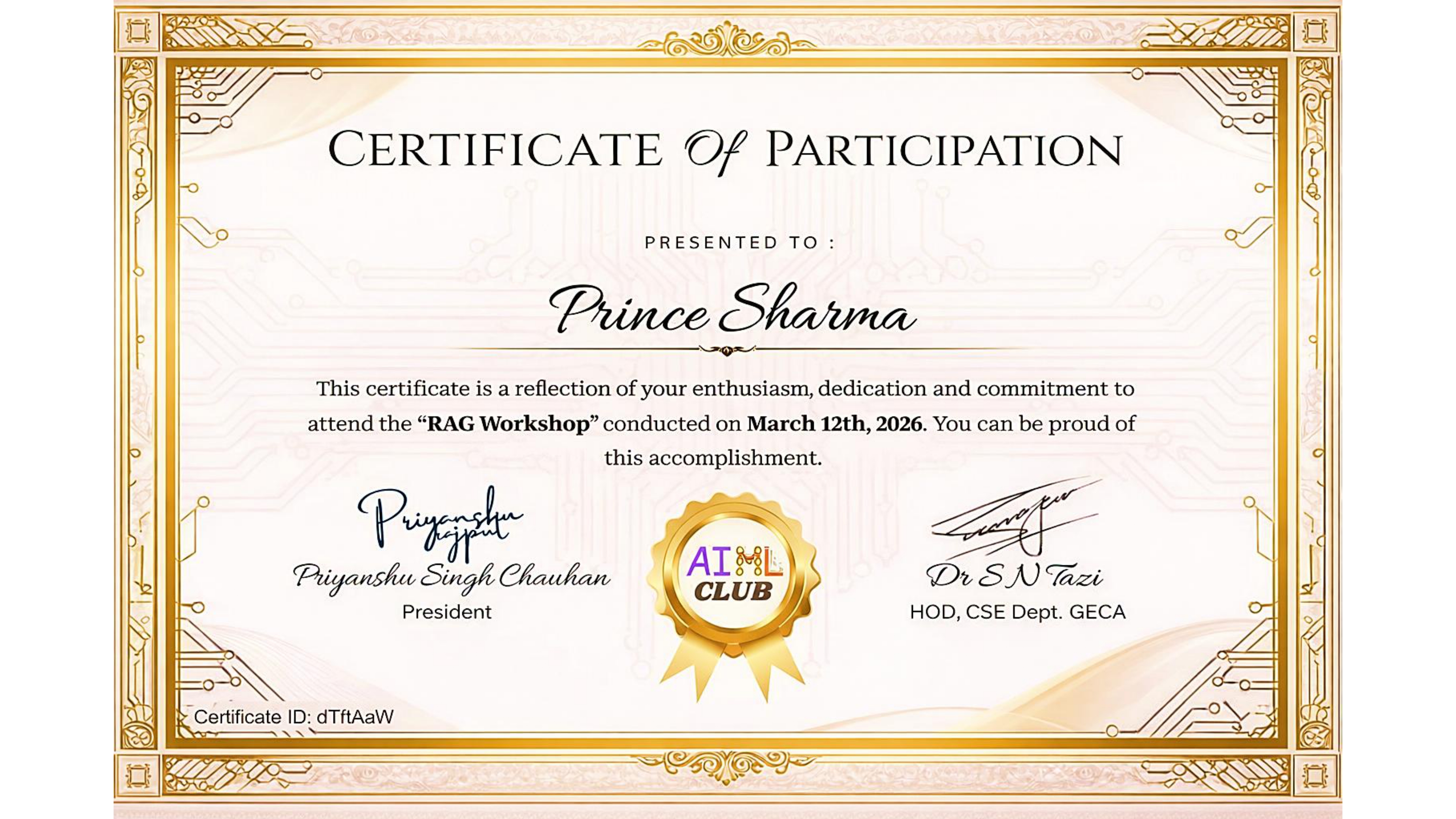 Certificate 3